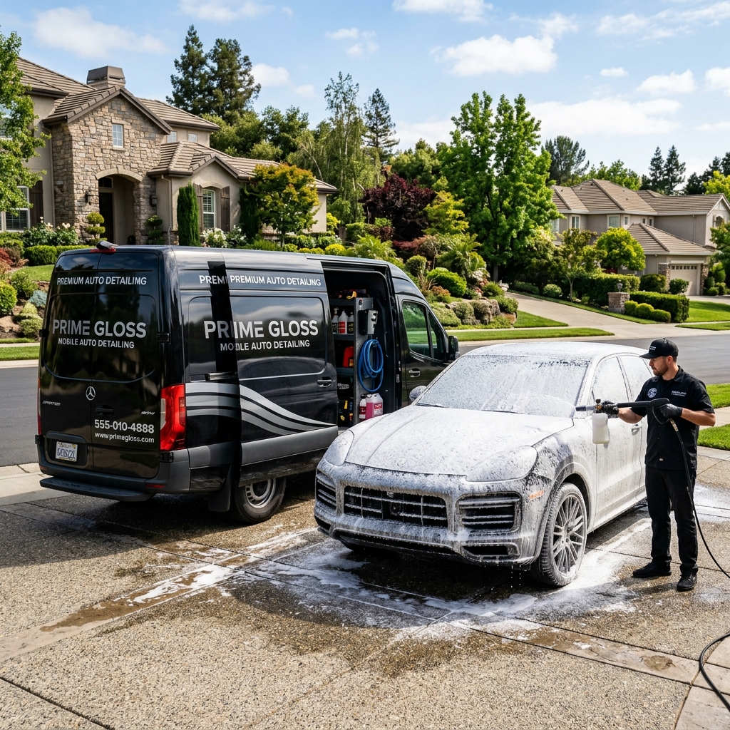 Mobile Detailing Service in Driveway